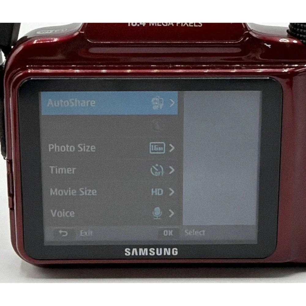 Samsung WB1100F Digital Bridge Camera 16.2MP 35x Zoom Direct Link w/Charger&Case